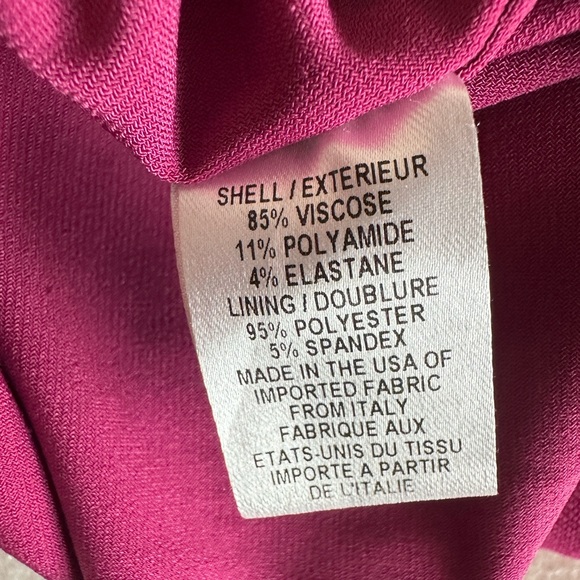 Milly of New York Magenta Bow Sheath Dress Size S - Picture 9 of 9